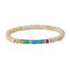 Pulsera de Cuentas de Madera de Concha de Coco con Empalme Irregular Estilo Bohemio para Hombres y Mujeres Pulsera de Cuentas de Madera de Alta Gama para Mujer