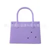 Bolsa de mano perforada de EVA, bolsa de playa de nuevo estilo para mujer, decoración DIY disponible, bolsa popular para mujer, bolsa nicho coreana
