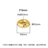 Plata de Ley S925 Círculo Hueco Cuentas Ábaco Cuentas Rueda Cuentas Espaciadoras DIY Pulsera de Cuerda con Cuentas Pulsera Cuentas Sueltas