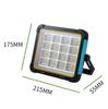 Proyector Solar Tipo Bolso Led Exterior Impermeable Super Brillante Luz Estilo Camping Bolso para el Hogar Iluminación Móvil de Emergencia