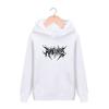 Moletom de Hip Hop de Rua Europeia e Americana High Street Solto Casual Graffiti Letra Relâmpago Impresso com Capuz Moletom Moderno para Homens e Mulheres