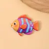 Ímã de Geladeira Peixinho Fofo Estilo Oceano Peixe Tropical Desenho Animado Decoração Magnética Resina Presente Novo Adesivo Magnético Criativo