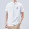 Camisa polo de secado rápido para hombre, camiseta de manga corta con cuello camisero, casual y transpirable, ropa deportiva sencilla de verano para hombres de mediana edad, cómoda y versátil