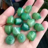 Pingente de selo de ágata natural pingente pequeno DIY gota pequena calcedônia cinza emblema redondo peso acessórios para pulseira atacado