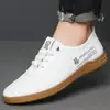 Nuevos Zapatos de Hombre 2025 Diarios de Viaje de Negocios Zapatos de Cuero Suela Suave Cuero Suave Slip-On Zapatos Casuales Más Fáciles de Combinar Zapatos Planos