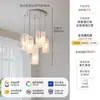 Lustre de vidro nuvem de luxo leve estilo italiano