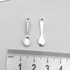 1 nuevo pendantes de aleación de plata antigua simulación serie de cubiertos cuchillo tenedor cuchara colgante accesorios para pulsera DIY