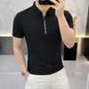 Nova Camisa Polo Masculina de Futebol Hexagonal Respirável com Malha Bordada de Manga Curta e Gola Reversível Verão 2026