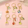 Regalo para el Festival de Mediados de Otoño, llavero de aleación con esmalte, colgante de luna con conejo de jade Chang'e estilo antiguo, accesorio para mochila y llaves de coche