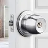 Cerradura de puerta de bola para dormitorio interior, cerradura de bola de puerta estilo vintage, cerradura de puerta de baño de acero inoxidable, cerradura doméstica universal tipo bola