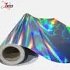 Película Colorida Electroplateada con Láser Pegatinas para Coche Película de Material PVC Película de Pegatina para Coche Pulverizable Material Decorativo Película de Estampado en Caliente Holográfica Láser