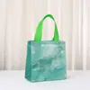 Bolsa de Tecido Não Tecido Transfronteiriça Padrão Mármore Bolsa de Mão Sacola de Embalagem para Presente de Acompanhamento Presente Sacola de Presente Sacola de Presente para Evento