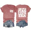 Esposa Ardiente en Mi Ardiente En Stock Casual Sencillo Estampado de Letras Camiseta para Mujer Exportación de Amazon Holgada Manga Corta