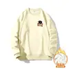 Nova coleção outono e inverno: moletom masculino com forro de fleece, peso pesado, versátil, adequado para uso externo e casual, gola redonda, estilo pullover, blusa masculina