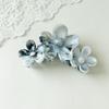 Pinza de Tiburón de Verano Coreana Flor de Plumeria Simple Flor de Vacaciones Textura de Viento Manchada Pinza de Estrella de Mar Ondulada
