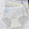 Daisy Girl 22622 Puro Deseo Estilo Francés Seda de Hielo Ropa Interior para Mujer Cintura Media Ribete de Encaje Transpirable Antibacteriano Calzones para Mujer