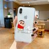 Adecuado para 11 Crayon Shin-Chan Apple 13Promax Funda para Teléfono Móvil Xiphone14Pro Todo Incluido 12 Funda Protectora Anticaída