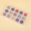 10 cores/15 cores fio de algodão para esfregar à mão caixa transparente 1,0 mm linha fina para texto brincar usar linha para miçangas corda de mão linha trançada material acessórios