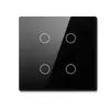Interruptor inteligente de graffiti Wifi RF433 calibre europeo unipolar neutro universal Bluetooth temporizador panel de interruptor táctil tipo 86
