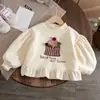 Ropa para Niños 2025 Sudadera de Invierno Nueva de Terciopelo con Estampado de Dibujos Animados para Niñas Abrigo para Bebé Niña Tops Cálidos de Otoño e Invierno