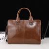 Bolso de Mano Nuevo para Hombre Horizontal Estilo Coreano Bolso de Hombre Hombro Cruzado Negocios Portafolio para Computadora Bolso Retro de Moda Venta al por Mayor