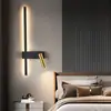 Luminária de Parede Minimalista para Cabeceira, Moderna e Simples para Parede de Fundo de TV na Sala de Estar com Spots, Luminária de Parede de Luxo Leve para Ambiente de Estudo e Quarto