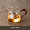Vidrio Espeso Resistente a Altas Temperaturas con Colador de Té Integrado, Taza de Servir Resistente al Calor, Juego de Té Kung Fu, Divisor de Té para el Hogar, Tetera