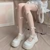 Medias de Panty Medias de Diseño de Nicho Desnudo Corbata de Moño Estilo Pura Pasión Blanco Lechoso Perla Blanca Blanco Leche Rosa Stock Listo