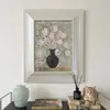 Pintura Decorativa Vintage Estilo Francés con Fragancia de Tulipán "Floral Oriental" para Sala de Estar, Pintura Colgante Estilo Chang Yu para Dormitorio y Sala de Té