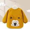 Babero para bebé para otoño e invierno, diseñado para usar al aire libre, elegante babero infantil para comer, delantal impermeable y resistente a las manchas para bebé