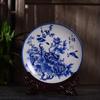Cerámica de Jingdezhen Plato Colgante de 10 pulgadas Estilo Chino Pájaro Floral y Paisaje Plato Decorativo Adorno Fuente Fabricante Plato Decorativo de Cerámica