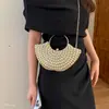Bolso Bandolera Modelo Nuevo Bolso de Mano 2026 Lujo Ligero Perlas Bordadas para Mujer Moderno Elegante Noche Verano Bolso con Cadena