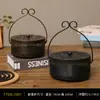 WG6Q Caixa de Incenso Repelente de Mosquitos Suporte de Incenso Repelente de Mosquitos Doméstico Externo à Prova de Fogo Almofada de Incenso Repelente de Mosquitos Fogareiro de Aromaterapia Suporte para Fogareiro de Incenso de Moxabustão