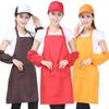 Ropa de trabajo hecha a medida ropa a prueba de aceite impresión diy delantal publicitario para tienda de hot pot de chef cintura con logo personalizado