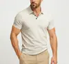 Soporta Dropshipping 2026 Primavera/Verano Transfronterizo Camisas Versátiles para Hombre con Cuello Camisero, Polos Casuales de Manga Corta
