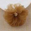 Venda direta de fábrica Yiwu origem 8cm flor de chifon flor tecido flor acessório de vestuário acessórios acessórios