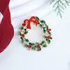 Broche de Natal de alta qualidade, temperamento feminino, flor de strass, pino, senso de alta qualidade, broche, acessórios para roupas, presente criativo de Ano Novo