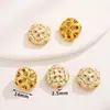 Novo Estilo Chinês Banhado a Cobre Ouro Real Contas de Gota de Óleo Espaçador Pingente Geométrico Dourado Antigo Pulseira Charme Acessórios de Joias DIY