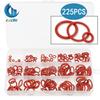 225 piezas en caja de silicona roja junta tórica de silicona resistente al desgaste juego de anillos de sellado suministro transfronterizo