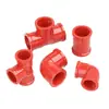 Accesorios de tubería de agua roja de PVC junta tes codo directo tubería roja accesorios de tubería de suministro de agua roja especiales para pecera de acuario