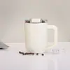 Nova Caneca Compacta de 15oz com Alça Aço Inoxidável 304 Termos Caneca de Carro Portátil com Tampa Atacado