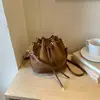 2026 Nuevo Bolso Cubo con Cordón de Moda Francesa de Nicho Retro, Bolso Cruzado de Hombro Único Simple de Gama Alta