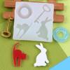 Molde de Silicona para Hacer Decoración de Pastel de Fondant de Chocolate, Cerradura de Jaula de Pájaro Retro con Llave, Molde de Silicona
