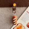 Llavero de Pan de Agua Alcalina Simulada Accesorios de Resina DIY Colgante de Llavero Encanto para Mochila Bolso Accesorios Al por Mayor