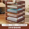 Estanterías de almacenamiento por tema, estanterías de escritorio, organizadores de escritorio para dormitorios estudiantiles, expositores de libros de varios niveles, organizadores de archivos para escritorio de oficina