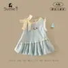 Vestido Chaleco para Niña 2026 Verano Nuevo Estilo Vestido de Tirantes Vestido de Princesa de Verano para Niña Falda a Cuadros para Bebé
