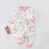 Macacão Bebê Sem Costura Primavera & Outono Categoria Roupas para Recém-Nascidos Macacão Bebê Manga Longa Sem Costura 100% Algodão