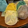 Bolsa con Cordón de Gran Capacidad Dopamine Grid Bolsa Portátil Simple Práctica Bolsa de Maquillaje Neceser Bolsa de Viaje de Mano