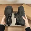 Zapatos de Cuero Pequeños con Suela Gruesa JK de Tacón Grueso Moda Nuevo Versátil Mocasines Zapatos Individuales para Mujer Lazo 2026 Estilo Británico Otoño