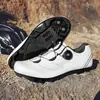 Nuevo juego de zapatillas con candado para bicicleta de carretera transfronterizo, zapatillas de ciclismo transpirables de suela dura para hombre, zapatillas de ciclismo dinámicas para bicicleta de montaña sin candado